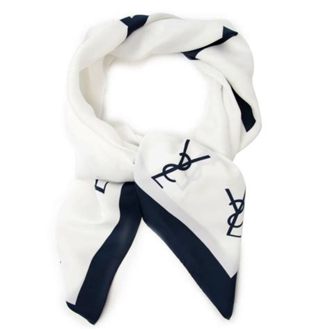 vintage ysl logo scarf|ysl scarf women.